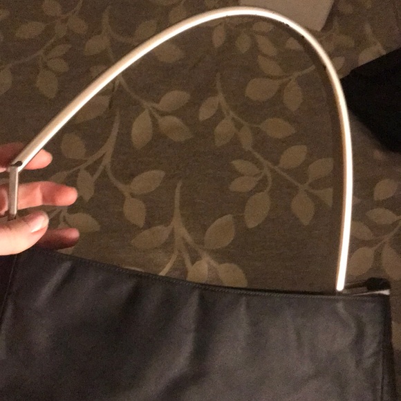 Prada nylon hobo bag with silver handle - Picture 3 of 7